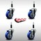 Service Caster 3.5'' SS Blue Poly Wheel Swivel 7/8'' Expanding Stem Caster Set, 4PK SCC-SSEX20S3514-PPUB-BLUE-78-4 - alternate 3